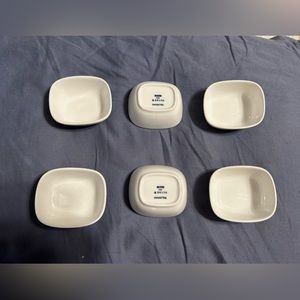 Alesia for Delta Ramikin. White in color. Set of 6 NEW